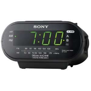  Sony Dream Machine Automatic Time Set Clock Radio Black 