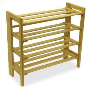  Winsome 4 Tiers Closet Organizer Shoe Rack in Natural 