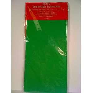 Jumbo Fabric Stretchable Book Cover Kelly Green, Bright Green (Fits 