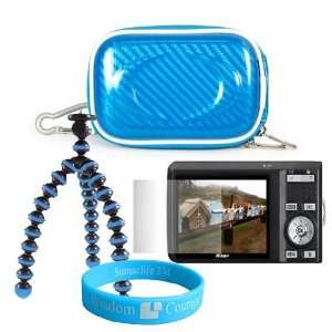  Blue Colored Shiny Camera Case for Nikon L11, L12, L14 