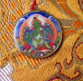   BELOVED GREEN TARA TIBETAN BUDDHIST PENDANT NECKLACE NEPAL  