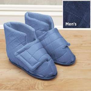 Mens Diabetic Slippers NAVY BLUE  LARGE (10 11)  