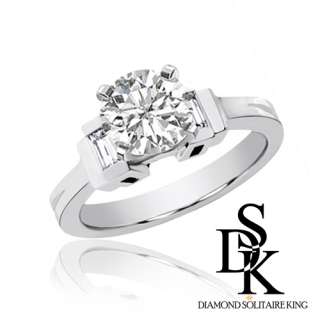 Diamond Bridal Engagement Ring 0.90 Ct Round Cut 14K Gold Rize 