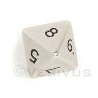 DICE Metal DWARVEN STEEL 16mm % d10 Dice Percentile  