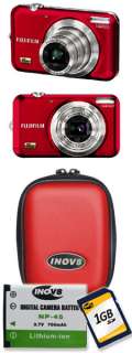   FINEPIX JX530 RED 14MP DIGITAL CAMERA BUNDLE INCLUDING INOV8 HARD CASE