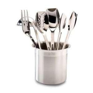   Steel Set/Brushed Canister Tools Cooking Tool Set