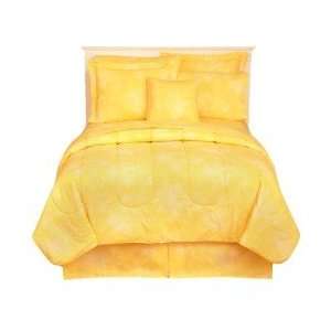  Caribbean Coolers Banana Yellow Queen Tie Dye Comforter 
