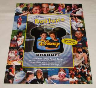 1998 Disney Channel ad page ~ BUG JUICE Summer At Camp  