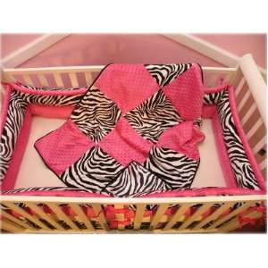  Hot Pink Zebra Crib Bedding Collection