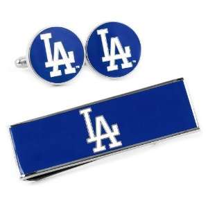    LA Dodgers Cufflinks and Money Clip Gift Set CLI PD LAD CM Jewelry