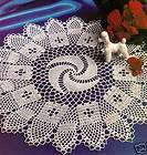 GORGEOUS Beaded Bruges Lace Doily Crochet Pattern  
