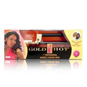  Belson Gold N Hot 1 Inch Professional Marcel Curling Iron 