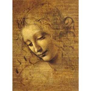  Leonardo Da Vinci Testa Di Giovane Donna 1490 Jigsaw Puzzle 
