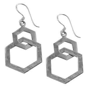  Sterling Silver Geometric Dangle Earrings Jewelry