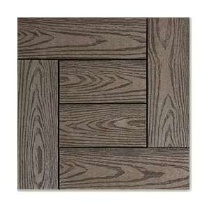  Kontiki Composite Interlocking Deck Tiles   Chocolate Wood 