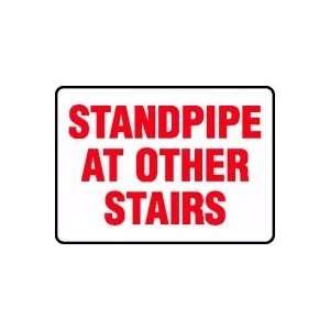  STANDPIPE AT OTHER STAIRS Sign   10 x 14 Dura Plastic 