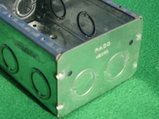 RACO ELECTRICAL METAL 3 GANG SWITCH OUTLET BOX 2 1/2  