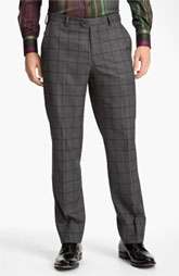 Etro Glen Plaid Flat Front Trousers $294.00