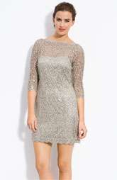 Kay Unger Sequin Lace Sheath Dress $448.00