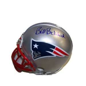  Bill Belichick Autographed New England Patriots Mini 