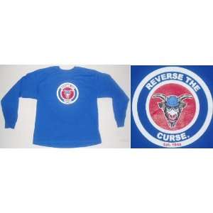  Reverse The Curse   Billy Goat Blue Long Sleeve Shirt 