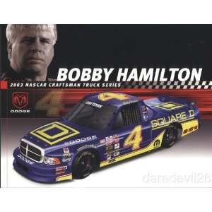  2003 Bobby Hamilton Dodge Craftsman Truck postcard 