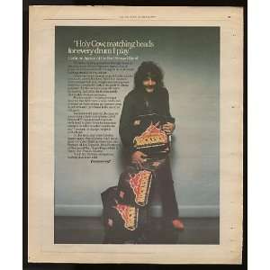  1979 Carmine Appice Ludwig Rockers Drum Print Ad (Music 