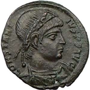 CONSTANTIUS II 337AD Authentic Ancient Roman Coin LEGIONS CHI RHO 