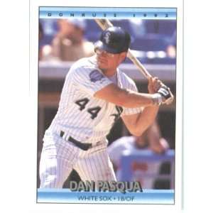  1992 Donruss # 142 Dan Pasqua Chicago White Sox Baseball 