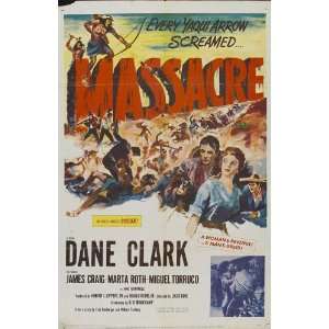 com Massacre Poster Movie B 27 x 40 Inches   69cm x 102cm Dane Clark 