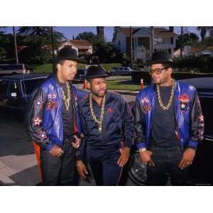 Rap Group Run DMC Joe Simmons, Jason Mizell and Darryl McDaniels 