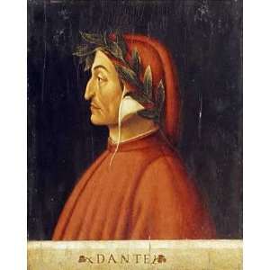 Portrait of Dante Domenico Ghirlandaio. 21.63 inches by 26.00 inches 