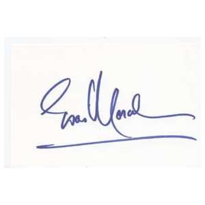 ESAI MORALES Signed Index Card In Person