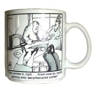  1990 Gary Larson the Far Side Coffee Mug Decaf Coffee 