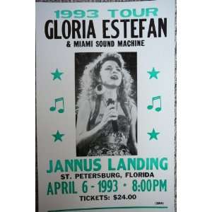 Gloria Estefan and Miami Sound Machine Concert Poster