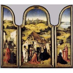 FRAMED oil paintings   Hieronymus Bosch   24 x 20 inches   Triptych of 