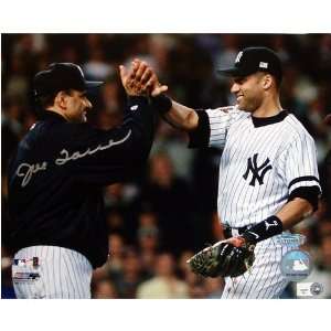 Joe Torre New York Yankees   High Five with Jeter   Autographed 16x20 