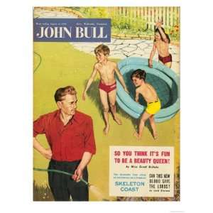 John Bull, Paddling Pools Hoses Fathers Playing Water Games Magazine 