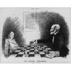  Joseph Gurney Cannon playing Political Chess,1910