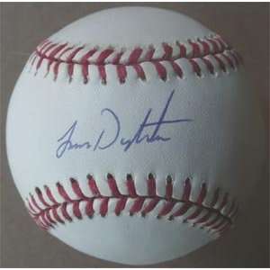Lenny Dykstra Autographed Baseball   Len National League