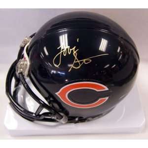  Lovie Smith Autographed Chicago Bears Mini Helmet Sports 