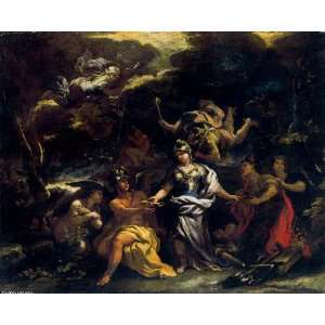 FRAMED oil paintings   Luca Giordano   24 x 20 inches   Minerva as the 