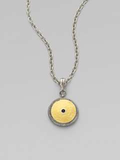GURHAN   Black Spinel, Sterling Silver & 24K Yellow Gold Necklace