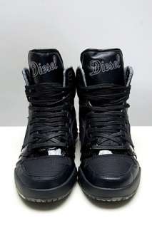 Diesel Im Pression Mid Black/camo High Tops for men  