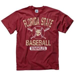  Florida State Seminoles Maroon Jock Baseball T Shirt 