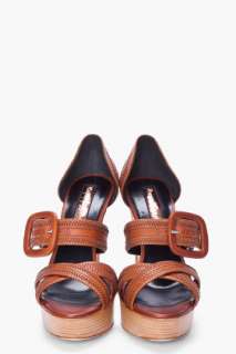 Rupert Sanderson Brown Merle Heels for women  