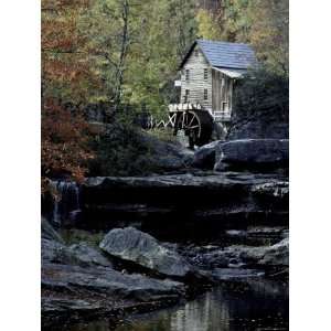  Old Mill in Fall, USA Premium Poster Print by Michael 