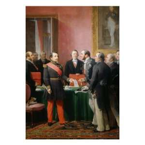  Napoleon III gives a letter to the baron Haussmann June 16 