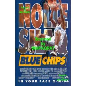 Blue Chips Nick Nolte, Shaq ONeal, Slam Dunk Great 1994 Original 