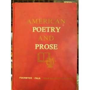   Prose (New Shorter Edition) Norman And Robert Falk Foerster Books